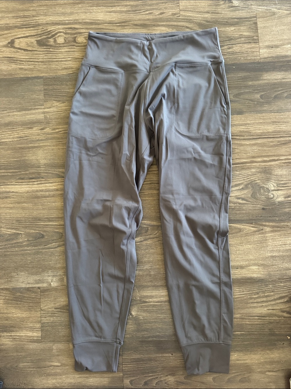 Women’s Gray Jogger Pants with Elastic Waist